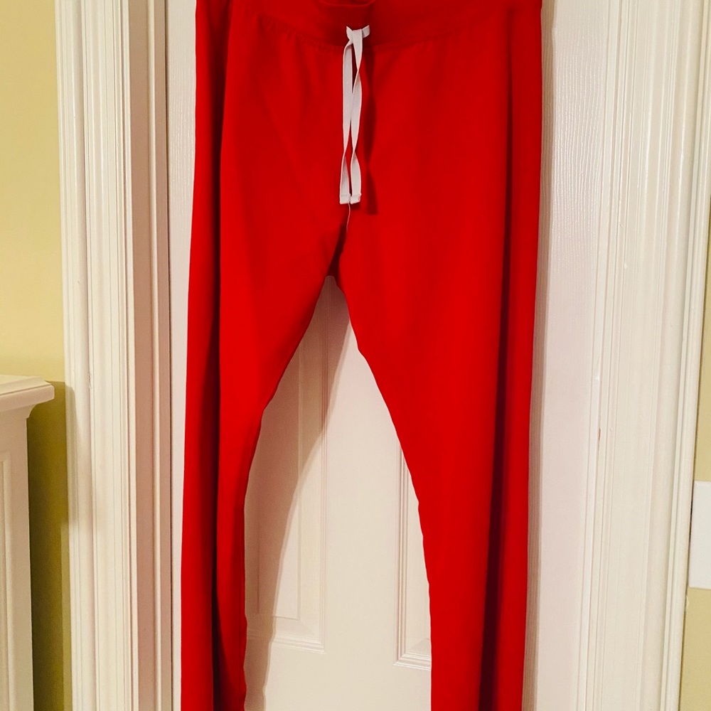 Figs Red Livingston Pants L